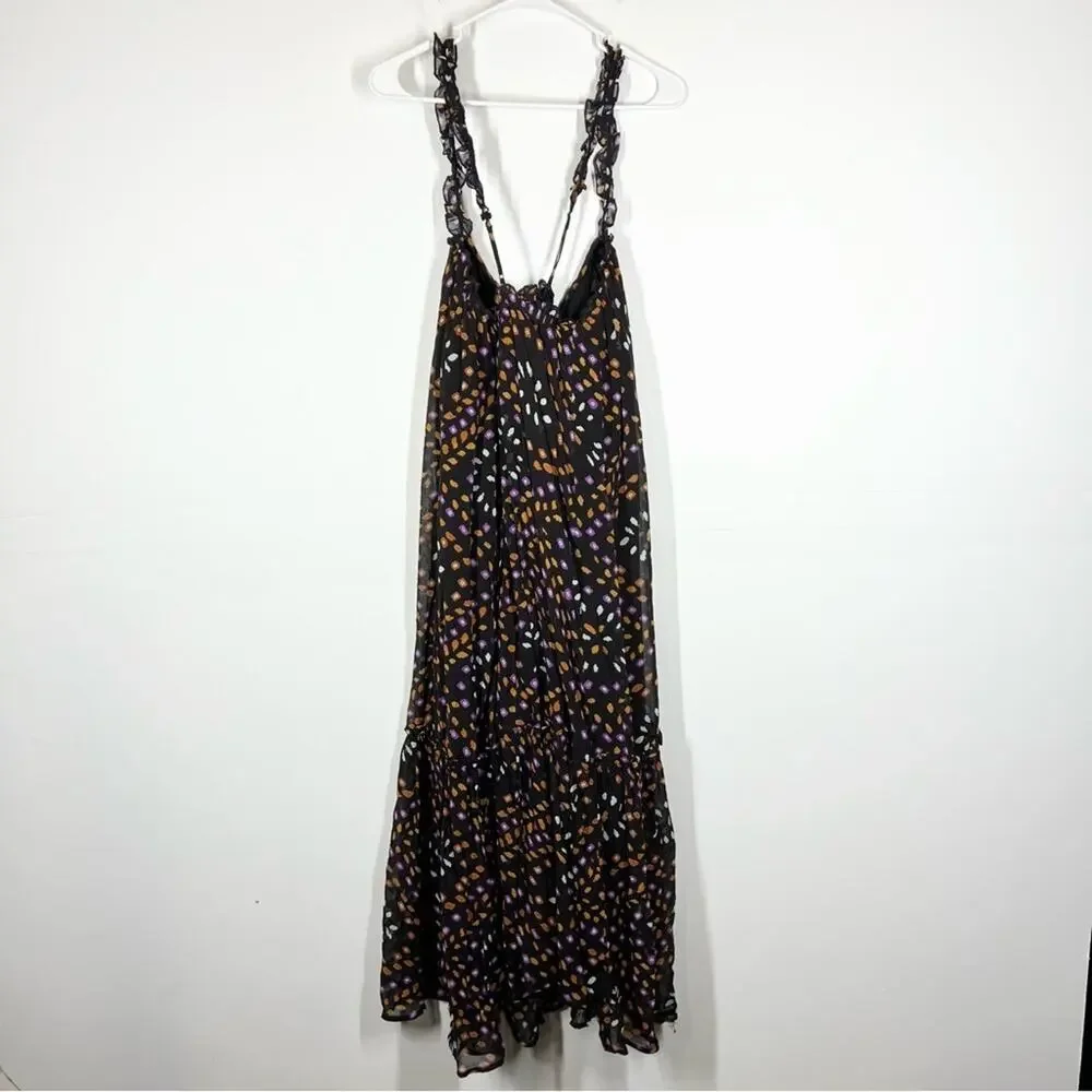 NWT Anthropologie Sleeveless Chiffon Midi Dress Size Small - Picture 6 of 13